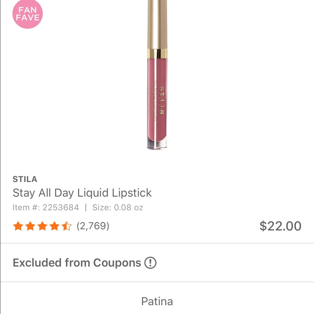 STILA stay all day liquid lipstick